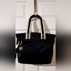 Coach Black and Cream Tote Bag